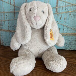 Steiff "Hoppie" Soft Cuddly Easter Nursery Bunny Rabbit Plush Gray  080470 - 10"